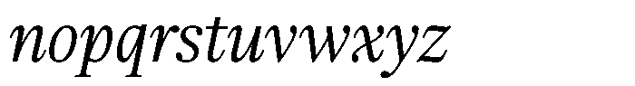 Pulso Headline Light Italic Font LOWERCASE