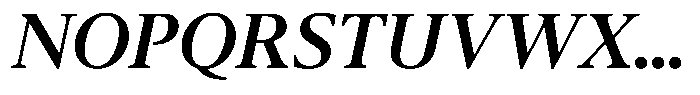 Pulso Headline Medium Italic Font UPPERCASE