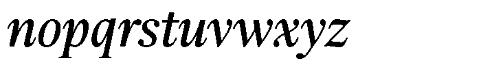 Pulso Headline Pro Book Italic Font LOWERCASE