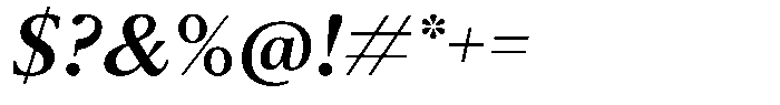 Pulso Headline Pro Medium Italic Font OTHER CHARS