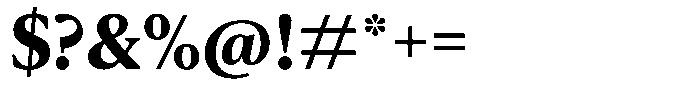 Pulso Pro Bold Font OTHER CHARS