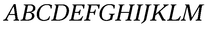 Pulso Pro Roman Italic Font UPPERCASE