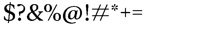 Pulso Pro Roman Font OTHER CHARS