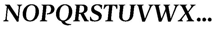 Pulso Pro Semi Bold Inclined Font UPPERCASE