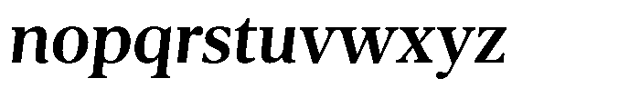 Pulso Pro Semi Bold Inclined Font LOWERCASE