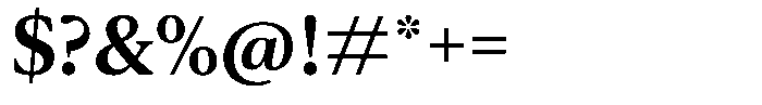 Pulso Semi Bold Font OTHER CHARS