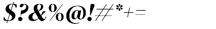 Pulso Title Bold Italic Font OTHER CHARS