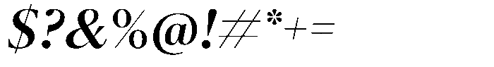 Pulso Title Medium Italic Font OTHER CHARS