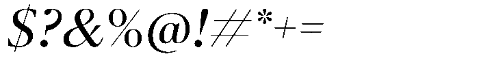 Pulso Title Pro Book Italic Font OTHER CHARS