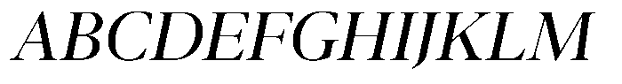 Pulso Title Pro Book Italic Font UPPERCASE