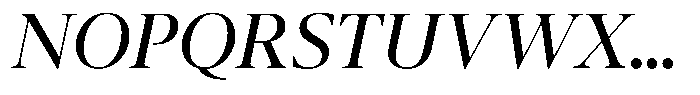Pulso Title Pro Book Italic Font UPPERCASE
