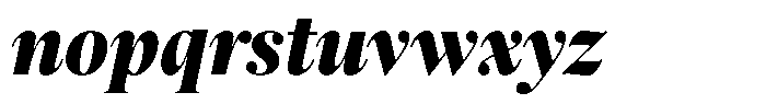 Pulso Title Pro Extra Bold Italic Font LOWERCASE