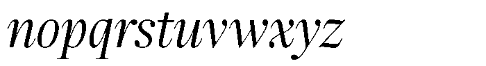 Pulso Title Pro Light Italic Font LOWERCASE