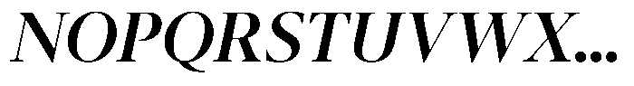Pulso Title Pro Medium Italic Font UPPERCASE