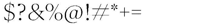 Pulso Title Pro Thin Font OTHER CHARS