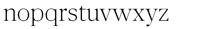 Pulso Title Pro Thin Font LOWERCASE