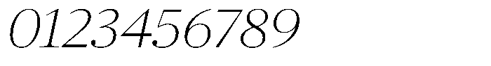 Pulso Title Thin Italic Font OTHER CHARS