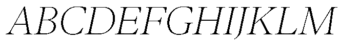 Pulso Title Thin Italic Font UPPERCASE
