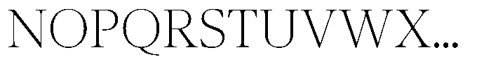 Pulso Title Thin Font UPPERCASE