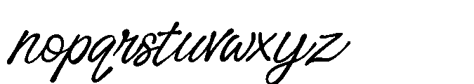 Pulstonic Strike Script Font LOWERCASE