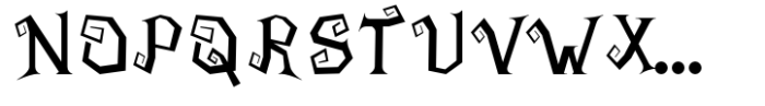 Pumpkind Font UPPERCASE