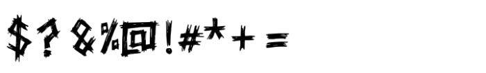 Punk Anarchy Font OTHER CHARS