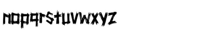 Punk Anarchy Font LOWERCASE