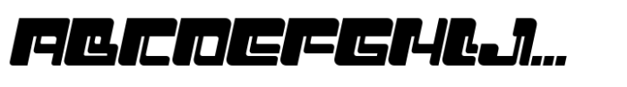 Punk Cyber Slant Font UPPERCASE