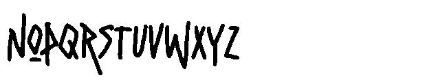 Punk Not Yet Font LOWERCASE