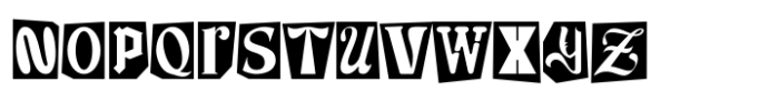 Punk Of Sad Regular Font UPPERCASE