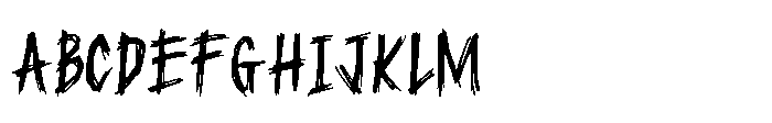 Punk Terror Font UPPERCASE