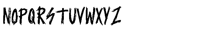 Punk Terror Font UPPERCASE