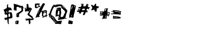 Punk lager Font OTHER CHARS