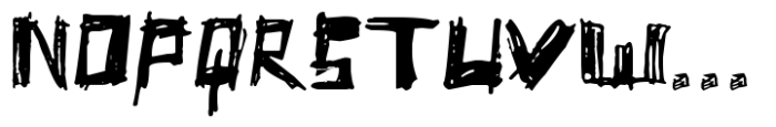 Punk lager Font UPPERCASE