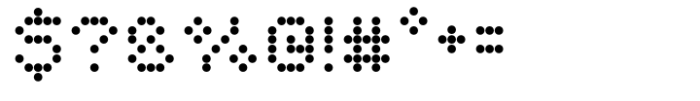 Punkted Font OTHER CHARS