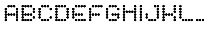 Punkted Font UPPERCASE