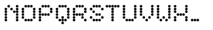 Punkted Font UPPERCASE