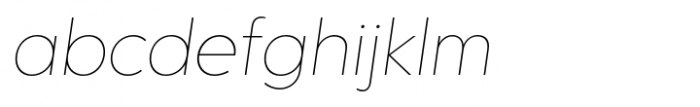 Punkto Thin Italic Font LOWERCASE