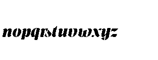 Pure Motif Black Italic Font LOWERCASE