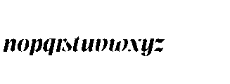 Pure Motif Bold Italic Font LOWERCASE
