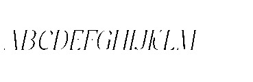 Pure Motif Extra Light Italic Font UPPERCASE