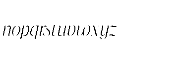 Pure Motif Extra Light Italic Font LOWERCASE