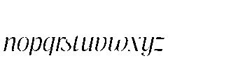 Pure Motif Light Italic Font LOWERCASE