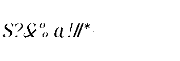 Pure Motif Regular Italic Font OTHER CHARS