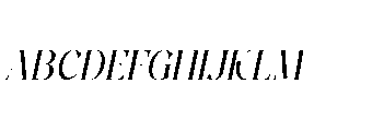 Pure Motif Regular Italic Font UPPERCASE