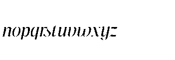 Pure Motif Regular Italic Font LOWERCASE