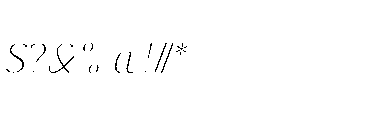 Pure Motif Thin Italic Font OTHER CHARS