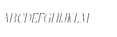 Pure Motif Thin Italic Font UPPERCASE