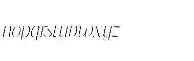 Pure Motif Thin Italic Font LOWERCASE