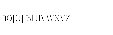 Pure Motif Thin Font LOWERCASE